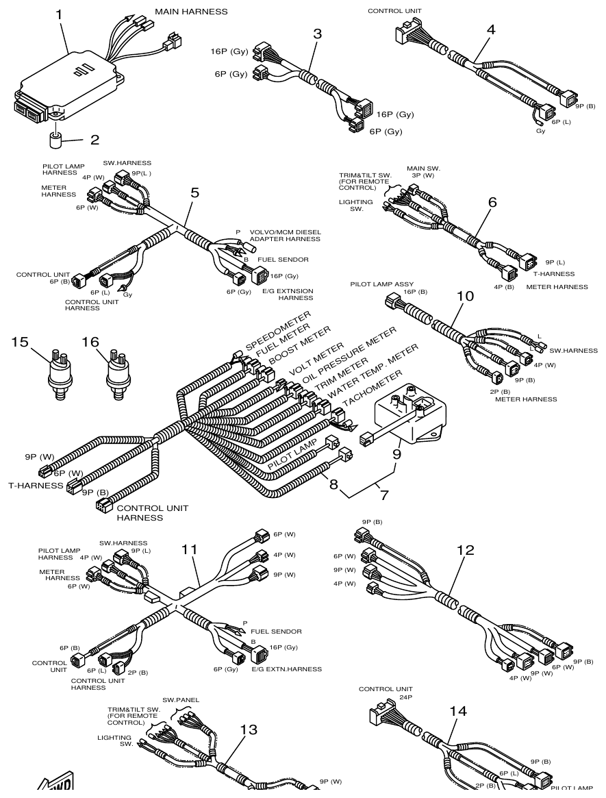 Yamaha ME422STIP2 (N601)STIP1(N611) ELECTRICAL 4 parts diagram